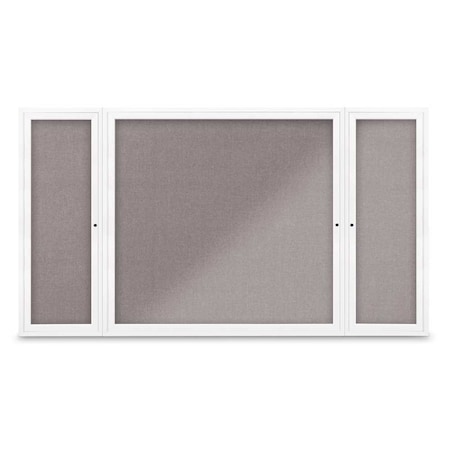 United Visual Products Indoor Enclosed Combo Board, 48"x36", Gold Frame/Black & Surf UVCB4836G-BLACK-SURF